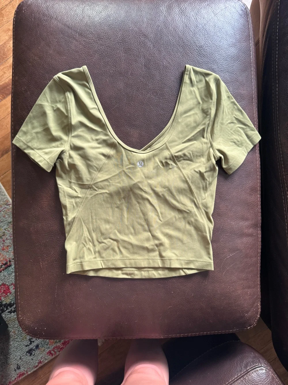 lululemon align tee- Bronze Green